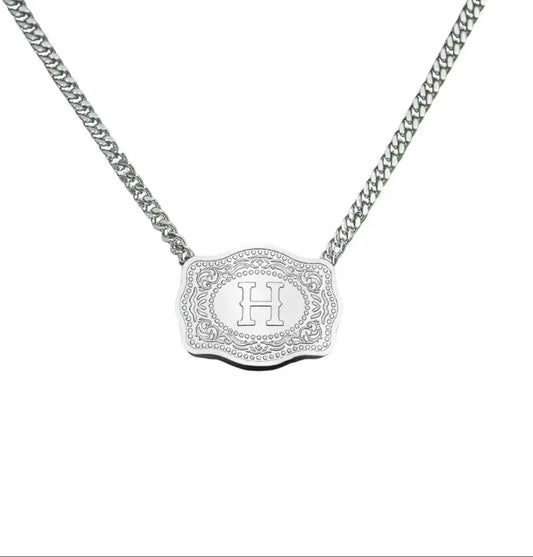 Roots & Reins Handmade Buckle Necklace